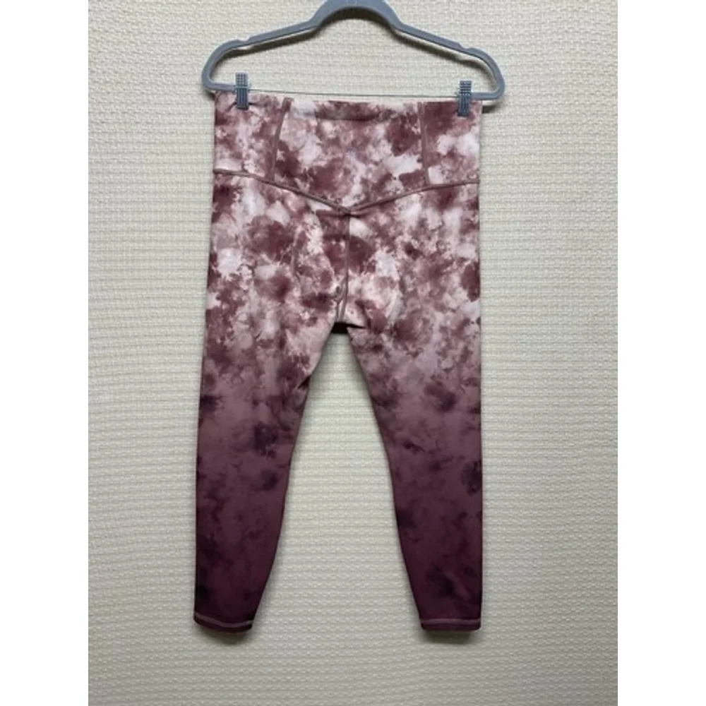 NWOT Athleta Elation Printed 7/8 Tight YogaGym Leggings Women Size L Pink/Maroon - Picture 10 of 11